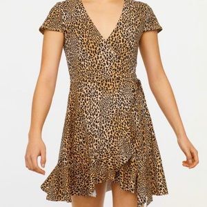 H&M Divided Leopard Wrap Dress